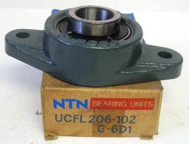 Main image of Mounted Brg, 2-Bolt Flange, Dia 1-1/8 In