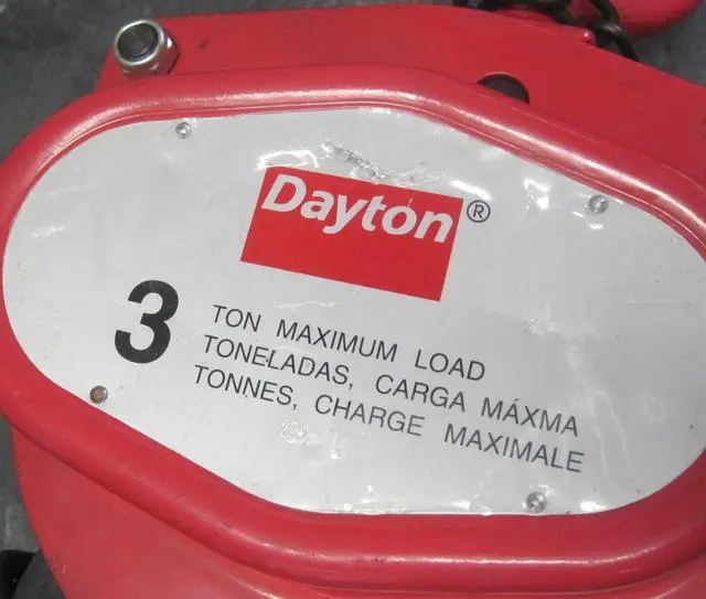 Alt view image 4 of 10 - DAYTON 1VW63 Manual Chain Hoist,6000 lb.,Lift 20 ft.
