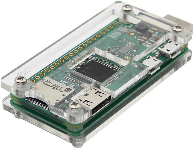 Alt view image 6 of 7 - Geekworm BadUSB USB-A Addon Board USB Connector V1.1 RPi0 to U Disk Expansion Board + Transparent Acrylic Case Kit for Raspberry Pi Zero/Zero W/Zero 2W