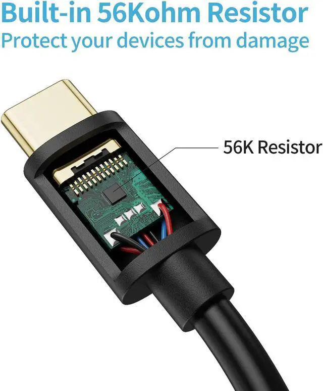 Alt view image 6 of 7 - [2-Pack] USB C to USB Cable Short CableCreation USB C to USB A Short 6 inch USB C Cable Fast Charging 3A USB A to USB C 480Mbps Data for Power Bank Stylus Pen S21 S20 Pixel GoPro Hero 0.15m Black
