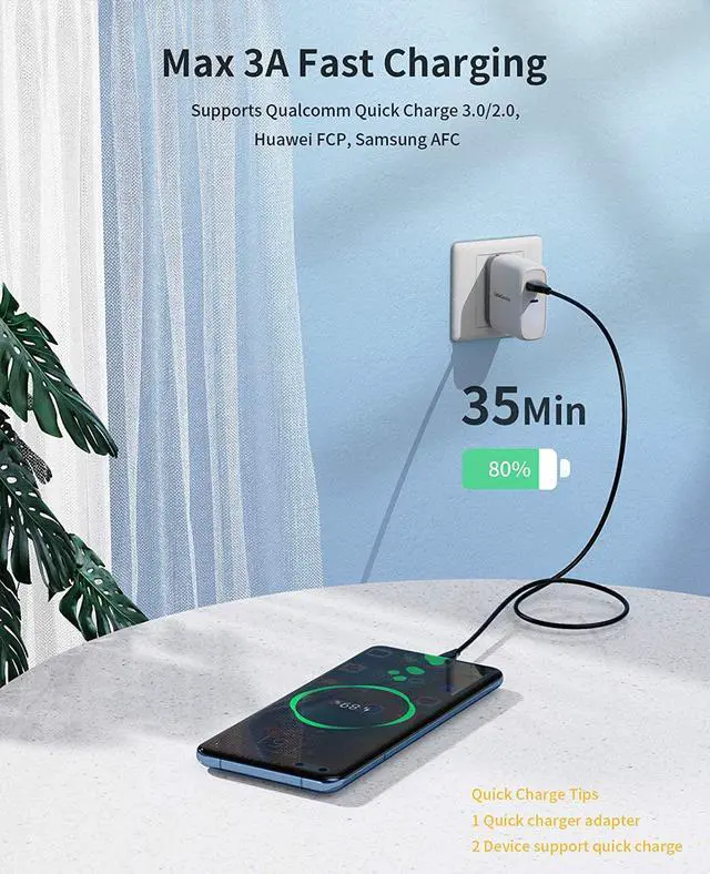 Alt view image 2 of 7 - USB C Cable 2M CableCreation USB 2.0 A to C Cable Fast Charging Cable 3A 480Mbps Data USB Type C Cable Cord USB to C Cable for MacBook Air Chromebook Pixel Galaxy S21 S20 S10 Black 6.6FT