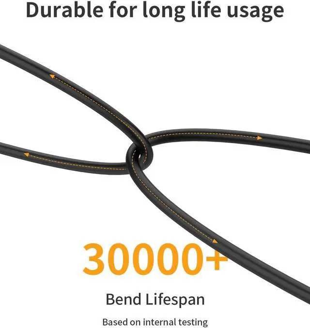 Alt view image 4 of 7 - USB C Cable 2M CableCreation USB 2.0 A to C Cable Fast Charging Cable 3A 480Mbps Data USB Type C Cable Cord USB to C Cable for MacBook Air Chromebook Pixel Galaxy S21 S20 S10 Black 6.6FT