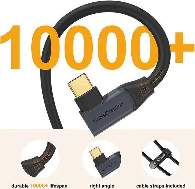 Alt view image 6 of 9 - Oculus Quest Link Cable 10 FT, CableCreation USB C Cable Fast Charging 60W, USB 3.2 Gen1 5Gbps, Compatible for Quest 2 VR Headset, Galaxy S21 S20 Note20, Pixel 4 3 XL, iPad Pro 2020, LG V20