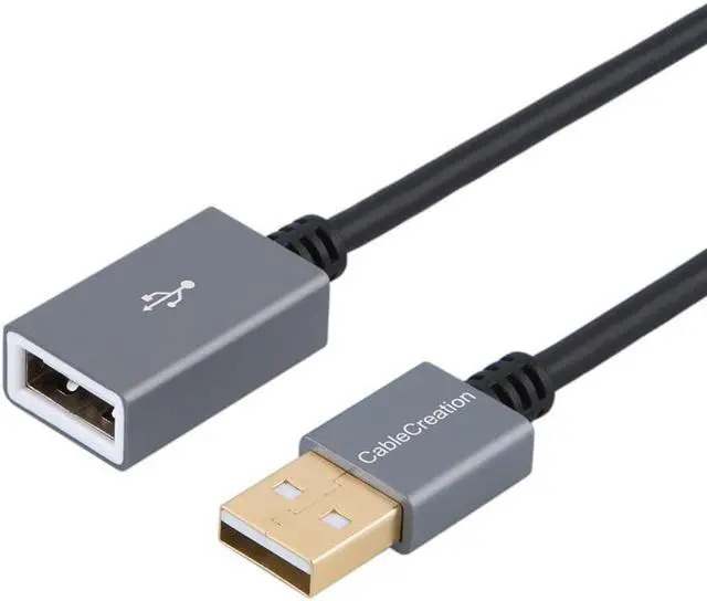 Main image of CableCreation 10FT USB 2.0 Extension Cable, USB A Male to Female Extension Lead for Gamepad, Flash Drive, Mouse, Keyboard, Printer, Scanner, Card Reader, 3 Meters, Black