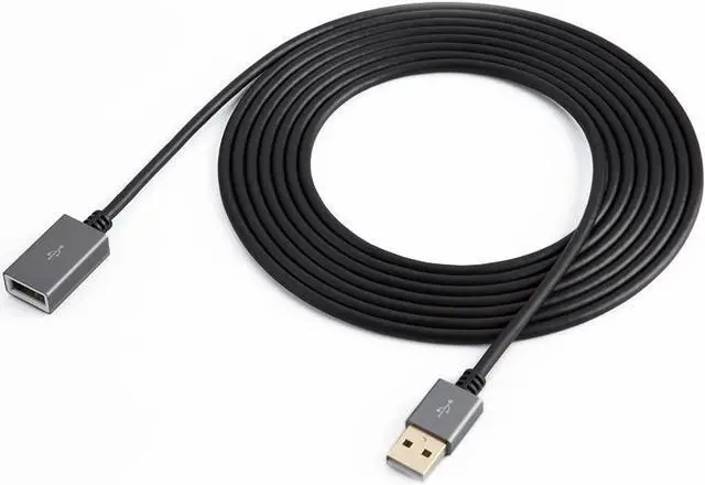 Alt view image 7 of 7 - CableCreation 10FT USB 2.0 Extension Cable, USB A Male to Female Extension Lead for Gamepad, Flash Drive, Mouse, Keyboard, Printer, Scanner, Card Reader, 3 Meters, Black
