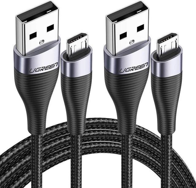 UGREEN Cable Micro USB Carga Rápida,2M Cable USB a Micro USB Nylon
