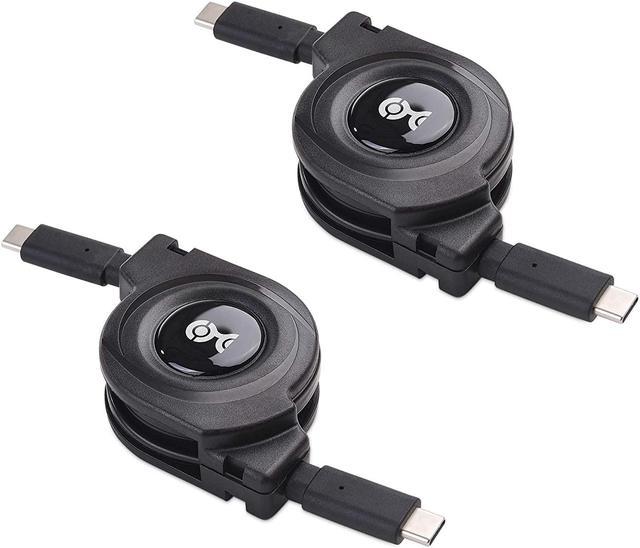 Cable Matters Short Retractable USB C Cable (Short USB C to USB C