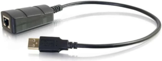 Alt view image 2 of 5 - C2G USB Extender, 1 Port USB 2.0 over Cat5/6, up to 150 Feet (45.72 Meters), Black, Cables to Go 54284