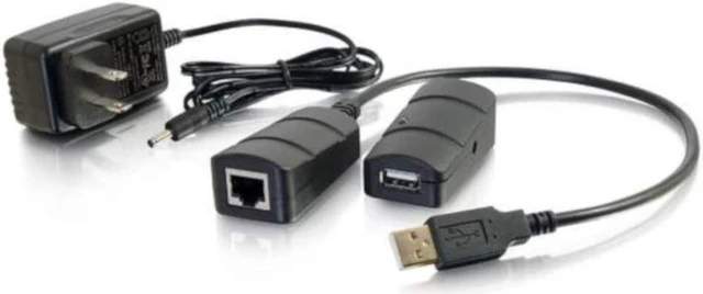 Alt view image 5 of 5 - C2G USB Extender, 1 Port USB 2.0 over Cat5/6, up to 150 Feet (45.72 Meters), Black, Cables to Go 54284