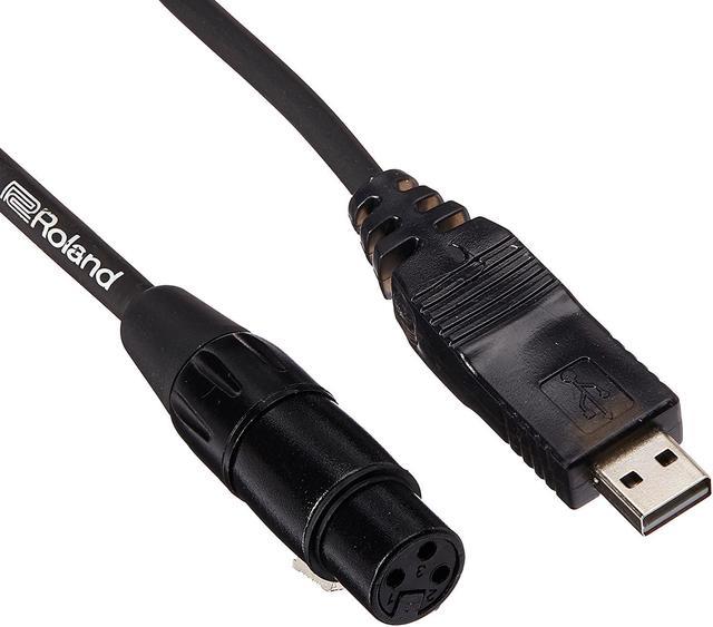 Roland RCC-10-USXL Black Series Interconnect USB to XLR Cable, 10 feet USB Cables - Newegg.com
