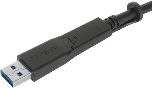 Alt view image 4 of 7 - Targus 1M USB-C Male with Screw to USB-C Male Cable with USB-A Tether, Black (ACC1133GLX)