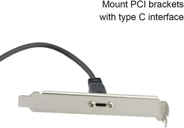 Alt view image 4 of 6 - Poyiccot 90 Degree USB C Male to Female Extension Cable 2feet/60cm, Right Angled USB 3.1 Type C Extender Charging & Sync Cable with Panel Mount Screw Hole (USB C Right M/F)