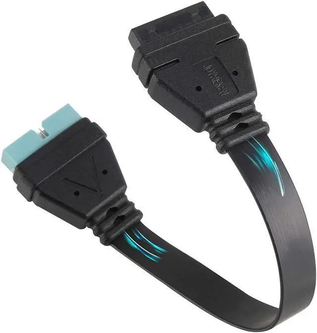 Alt view image 5 of 5 - USB 3.0 Header Extension Cable, JoyReken USB 3.0 Internal 19/20 Pin Header Extender | USB 3 Motherboard Adapter | 7 inch