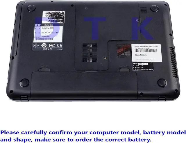 Alt view image 4 of 7 - DTK Battery for Toshiba P/N PA5024U-1BRS PA5023U-1BRS PA5025U-1BRS PA5026U-1BRS PA5027U-1BRS PABAS259 PABAS260 PABAS261 PABAS262 PABAS263 Laptop Netbook Computer Satellite L850 Series battery