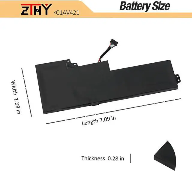Alt view image 7 of 7 - 01AV420 01AV421 01AV419 01AV489 Battery Replacement for Lenovo ThinkPad T470 T480 A475 A485 TP25 (Anniversary Edition 25) Series SB10K97577 SB10K97578 SB10K97576 Internal Battery 11.46V 24Wh 2095mAh