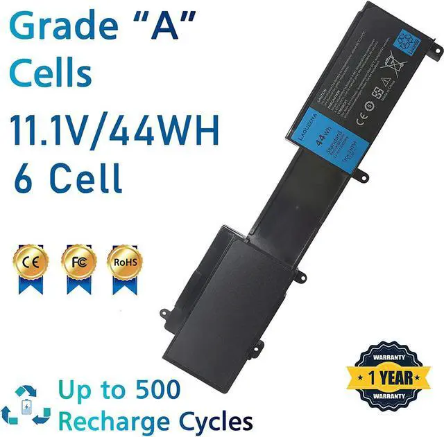 Alt view image 2 of 6 - 2NJNF Laptop Battery Compatible with Dell Inspiron 14z-5423 15z-5523 Ultrabook Series 8JVDG TPMCF T41M0 11.1V 44WH/3700MAH 6-Cell