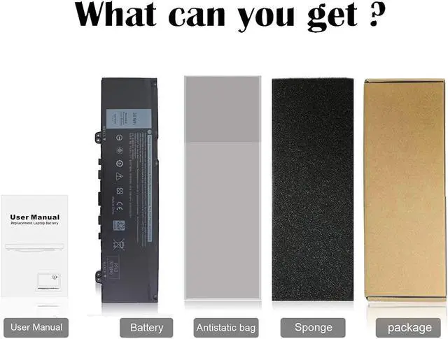 Alt view image 6 of 7 - 38WH 39DY5 F62G0 Battery for Dell Inspiron 13 7000 i7373 7373 7386 2-in-1 7370 7380 5370 P83G P87G P91G P83G001 P83G002 P87G001 Vostro 13 5370 039DY5 0F62G0 RPJC3 0RPJC3 F62GO -12 Month Warranty 11.4V