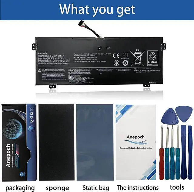 Alt view image 4 of 7 - L16C4PB1 Laptop Battery Replacement for Lenovo Yoga 720-13IKB 730-13IKB 730-13IWL Series Notebook L16L4PB1 L16M4PB1 5B10M52738 5B10M52739 5B10M52740 5B10Q38237 5B10Q38238 7.68V 48Wh 6080mAh