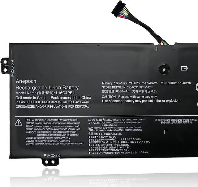 Alt view image 6 of 7 - L16C4PB1 Laptop Battery Replacement for Lenovo Yoga 720-13IKB 730-13IKB 730-13IWL Series Notebook L16L4PB1 L16M4PB1 5B10M52738 5B10M52739 5B10M52740 5B10Q38237 5B10Q38238 7.68V 48Wh 6080mAh