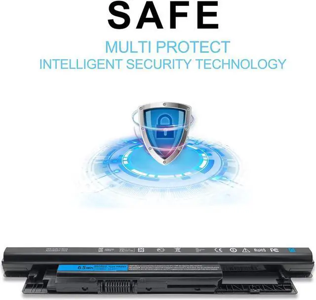 Alt view image 6 of 7 - 65WH Laptop Battery Compatible with Dell MR90Y Inspiron 17 5000 Series, 15-3521 15-3537 15-3543 15r-5521 15r-5537, 17-3737 17r-5737 17r-5727 14r-3437,Latitude14 3000 3540 Series XCMRD P40F