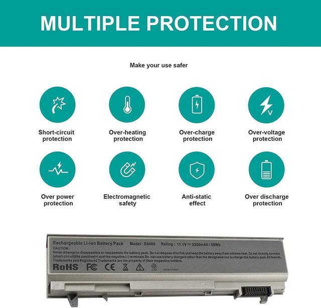 Alt view image 4 of 7 - Fancy Buying E6410 Laptop Battery for Dell Latitude E6510 E6500 E6400 Precision M4500 312-0748 Replacement, Welcome to consult