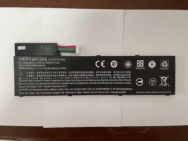 Alt view image 2 of 3 - Powerforlaptop Laptop/Notebook Replacement Battery Compatible with Acer Aspire Timeline Ultra U M3 M5 M3-581TG M5-481TG AP12A3i AP12A4i 3ICP7/67/90 KT.00303.002 BT.00304.011