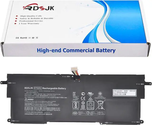 Main image of ET04XL Laptop Battery for HP EliteBook X360 1020 G2 Series ET04049XL 915030-1C1 915030-171 915191-855 HSTNN-IB7U HSN-I09C 7.7V 49.28Wh