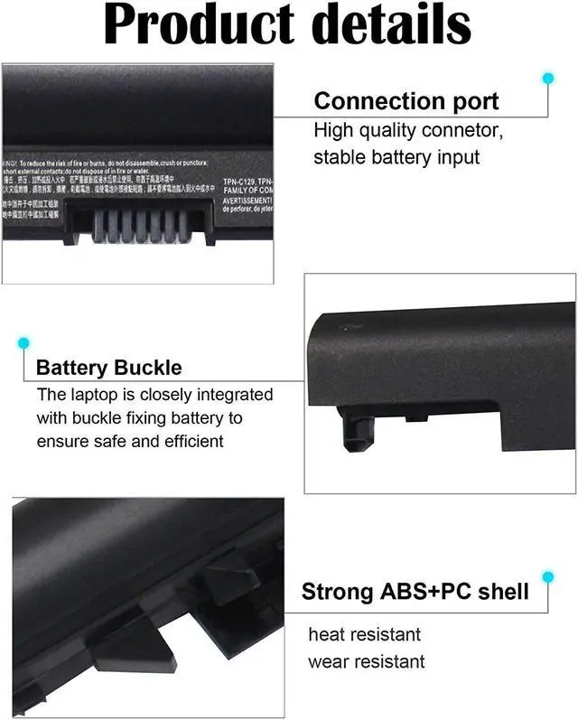 Alt view image 3 of 7 - LNOCCIY 10.95v 919700-850 JC03 Battery for HP Notebook 15-bs0xx 15-bs1xx 14-bw010nr 17- bs0xx 919701-850 15-bs015dx15-bs113dx 15-bs115dx 15-bs060wm 15-bw013cy 15-bw020wm HSTNN-DB8E HSTNN-H7BX 31WH
