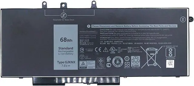 Main image of Hubei GJKNX GD1JP 0GD1JP DY9NT 0DY9NT 5YHR4 451-BBZG Laptop Battery Replacement for Dell Latitude 5480 5580 5280 5590 5490 E5480 E5580 E5490 E5590 Precision 15 3520 3530 Series (7.6V 68Wh)
