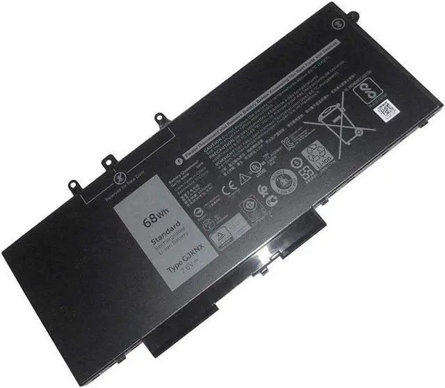 Alt view image 2 of 4 - Hubei GJKNX GD1JP 0GD1JP DY9NT 0DY9NT 5YHR4 451-BBZG Laptop Battery Replacement for Dell Latitude 5480 5580 5280 5590 5490 E5480 E5580 E5490 E5590 Precision 15 3520 3530 Series (7.6V 68Wh)