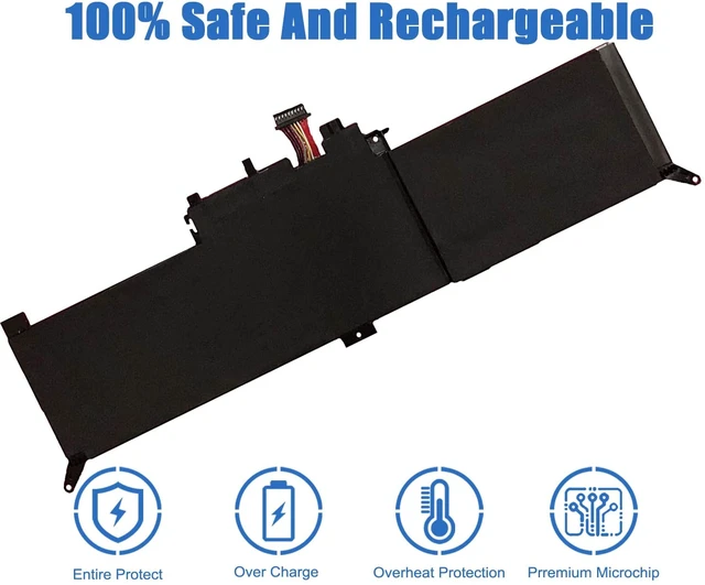 Alt view image 5 of 6 - Dentsing 44Wh 00HW026 00HW027 SB10F46465 Battery for Lenovo ThinkPad Yoga 260 Series 2950mAh SB10F46464