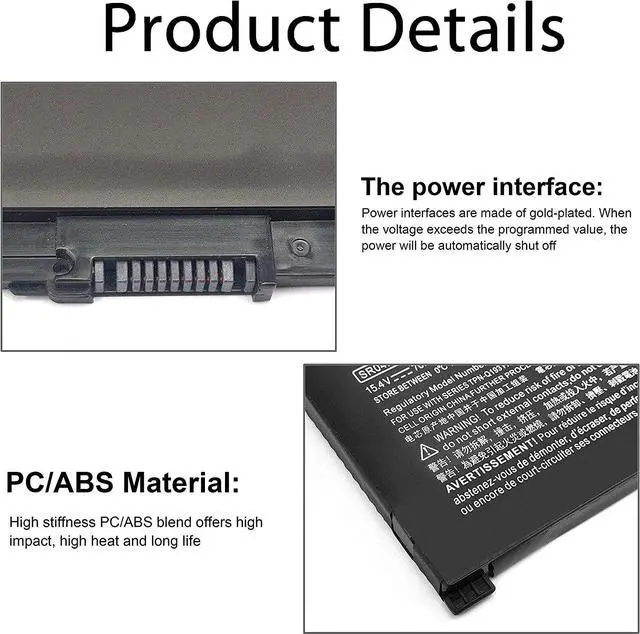 Alt view image 2 of 7 - SR04XL SR03XL Battery for HP Omen 15-CE0XX 15-DC0XX Series 15-CE009LA 15-CE015DX 15-DC0003LA 15-DC0051NR Pavilion 15-CB0XX 15-CX0XX 15-CB041NR 15-CX0056WM l08855-855 917678-1B1 917724-855 917678-2B1
