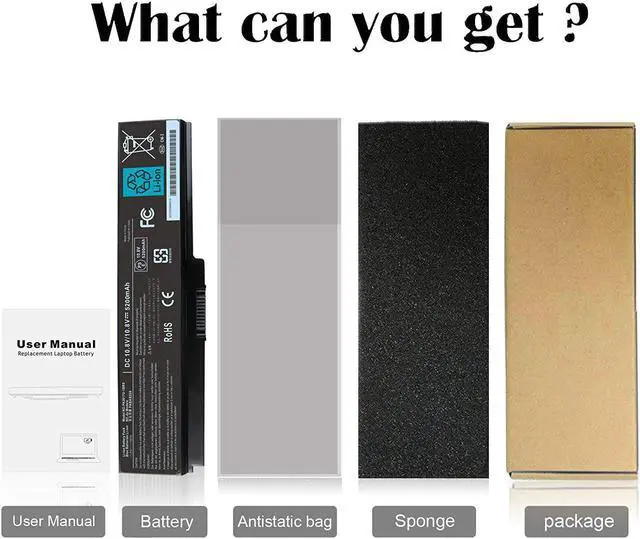 Alt view image 7 of 7 - PA3817U-1BRS PA3818U-1BRS PA3819U-1BRS Laptop Battery Compatible with Toshiba Satellite C655 C675 C675D L645 L645D L655 L655D L675 L675D L745 L755 L755D P745 P755 P775 M645 A660 A655