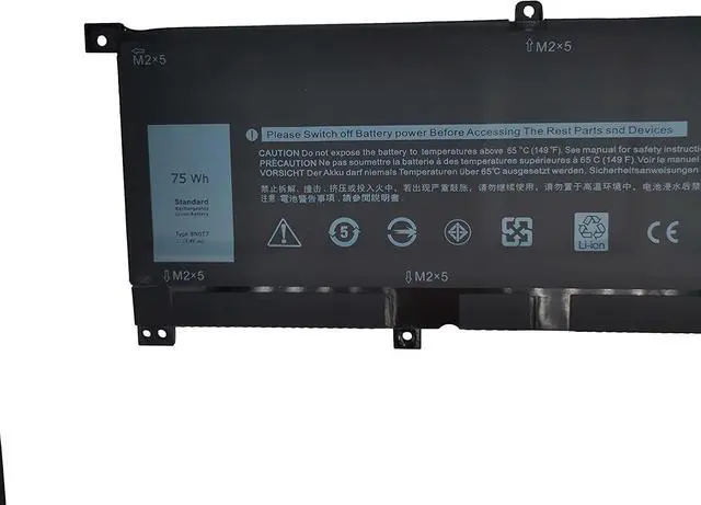Alt view image 2 of 6 - Fully. 8N0T7 Replacement Battery Compatible with Dell XPS 15 9575 Precision 5530 2-in-1 Series Notebook 8NOT7 TMFYT 0TMFYT - 75Wh 11.4V