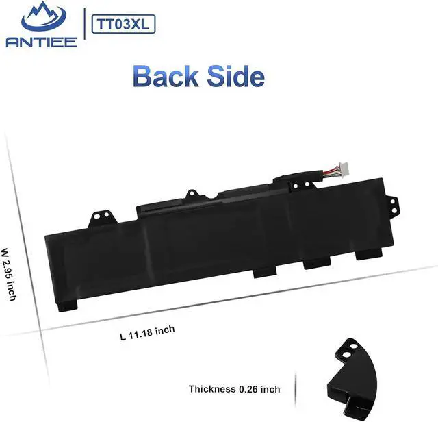 Alt view image 6 of 7 - ANTIEE TT03XL 932824-421 Laptop Battery for HP EliteBook 755 G5 850 G5 850 G6, ZBook 15U G5 G6 Series TT03XL-BTI TT03056XL-PL HSN-I13C-5 932824-1C1 932824-2C1 933322-855 HSTNN-LB8H HSTNN-DB8K 56Wh
