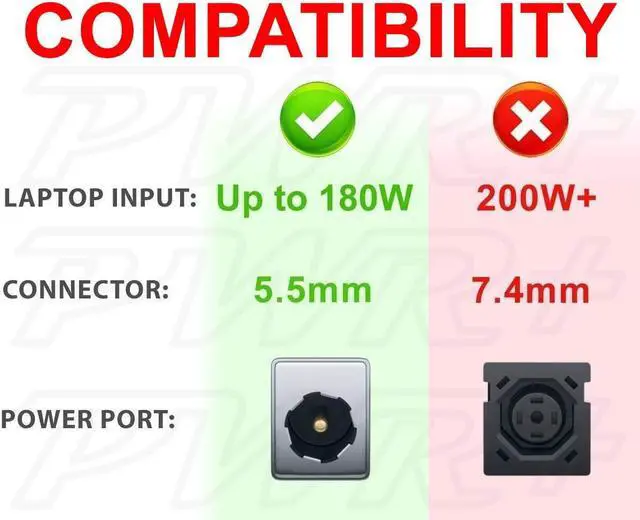 Alt view image 3 of 7 - AC Adapter for MSI Gaming Laptop Charger 180W 150W 120W USA UL Listed Business School GS63 GS65 GT70 GL62M Apache Pro GE60 GE62 GE72 GT60 GS60 GS70 GS73 ADP-180HB D