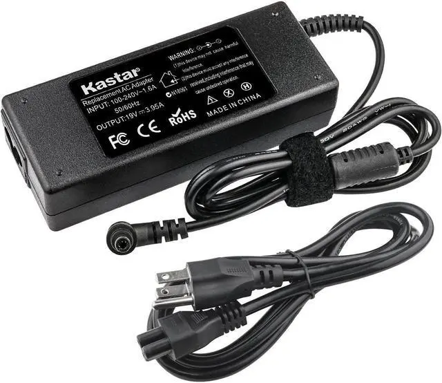 Main image of Kastar Laptop AC Adapter Charger 75W 19V 3.95A for Toshiba Satellite PA3468U-1ACA PA3432U-1ACA PA3432E PA3380U PA3097U-1ACA PA3396U-1ACA PA-1750-01 PA-1750-04 PA-1750-09 A100 A105 M60 M65 1100 1900