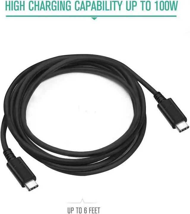 Alt view image 6 of 7 - USB Type C Wall Charger, Nekteck 65W MacBook Pro Charger with Power Delivery, USB-IF Certified, 6FT USB C Cable Compatible with HP Spectre, Dell XPS, Matebook, Pixel, Galaxy, iPhone 11 Pro