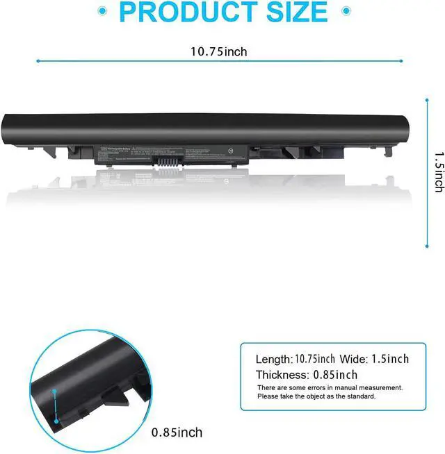 Alt view image 2 of 7 - JC03 JC04 Battery for HP Spare 919700-850 919701-850 15-bs0xx 17-bs0xxx 15-bs1xx 15-bw0xx 17z-ak000 17-ak0xx 17-bs062st 17-bs020nr 17-bs153cl 17-bs026cy 15-bs 17-bs 15-bw Series Pavilion 250 G6 255 G6