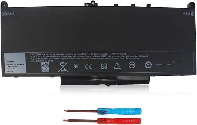 Main image of 7470 7270 J60J5 Laptop Battery for Dell Latitude E7270 P26S001 E7470 P61G001 Series Notebook 01W2Y2 1W2Y2 MC34Y 242WD PDNM2 R1V85 GG4FM 0GG4FM WYWJ2 R97YT NJJ2H 451-BBSX 451-BBSY 451-BBSU 7.6V 55WH