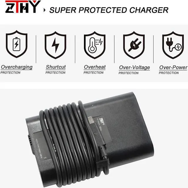 Alt view image 6 of 7 - New 65W USB-C Type C AC Adapter Laptop Charger Replacement for Dell Latitude 5290 7200 7210 7400 7389 7390 2-in-1 7300 7320 7310 5320 7275 7370 XPS 13 9300 9310 9360 9365 9370 9380 LA65NM170