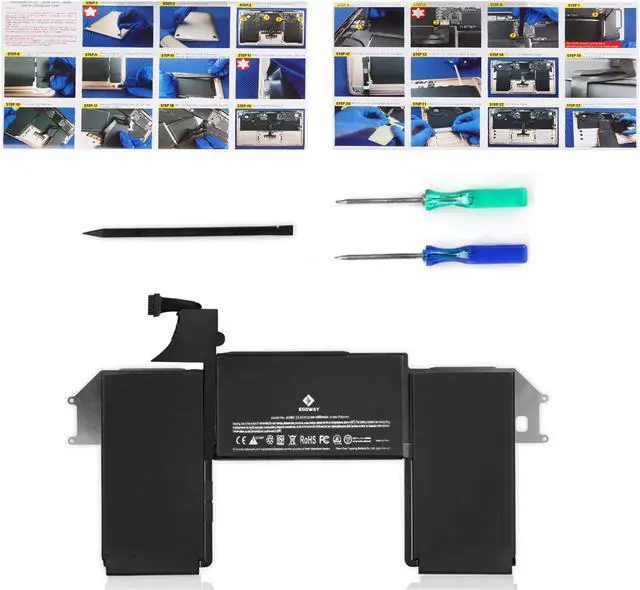 Alt view image 6 of 6 - E EGOWAY A1965 Laptop Battery Compatible with MacBook Air 13 inch A1932 A2179 2018 2019 2020 Version (11.4V 55Wh/4800mAh)