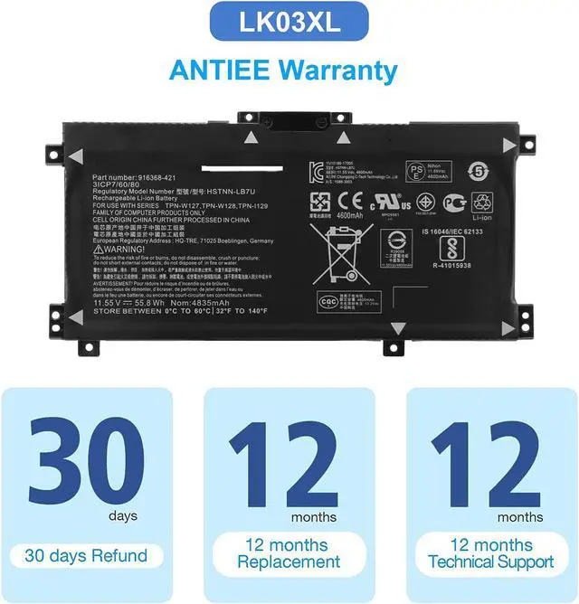 Alt view image 6 of 7 - LK03XL L09281-855 916814-855 Battery for HP Envy X360 15m-cn0xxx cn1xxx cn0011dx cn0012dx bp0xx bp1xx bq0xx bq1xx bq021dx cp0xxx cp0011dx 17m-ae0xx ae1xx ae111dx bw0xxx bw0013dx ce0xxx ce1xxx ce1013dx