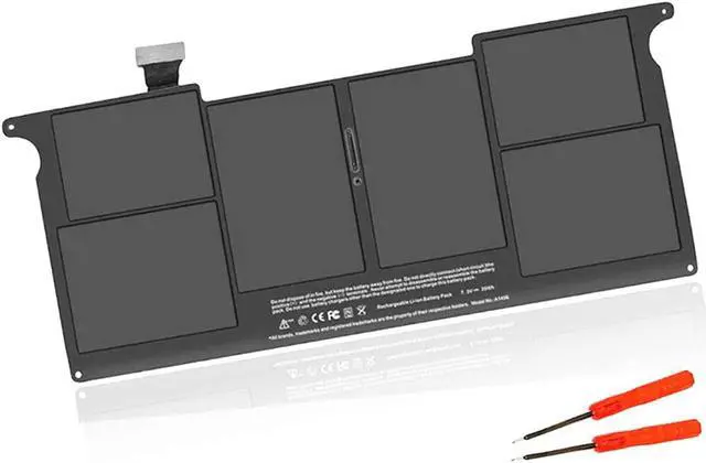 Main image of A1495 A1406 New Laptop Battery Replacement for MacBook Air 11 Inch A1465 A1370 (Mid 2011 2012 2013 Early 2014 2015 Version); MC968 MD223 MD711 020-7376-A 020-7377-A