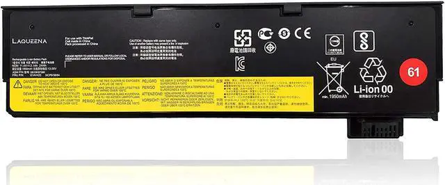 Main image of Laqueena SB10K97580 01AV422 01AV423 Laptop Battery Compatible with Lenovo ThinkPad A475 A485 T470 T570 T480 T580 P51S P52S TP25 Series 01AV424 01AV452 01AV490 SB10K97579 SB10K97597 61 11.4V 24WH