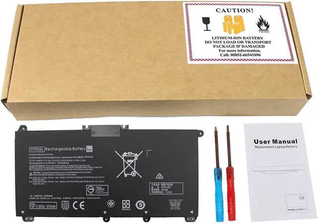 Alt view image 5 of 6 - AN·GWEL New HT03XL Laptop Battery Compatible with HP Pavilion 14-CE 14-CF 14-cm 14-CK 14-DF 14-MA 15-DA 14Q-CS 15-CS 15-CW 15-DA 15-DB 17-by 17-CA HP 240 245 250 255 G7 340 348 G5[11.55V 41.9Wh]