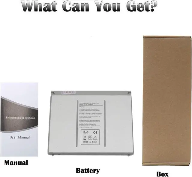 Alt view image 6 of 7 - A1175 Replacement Laptop Battery for MacBook Pro 15-inch Battery A1175 A1211 A1226 A1260 A1150 Battery