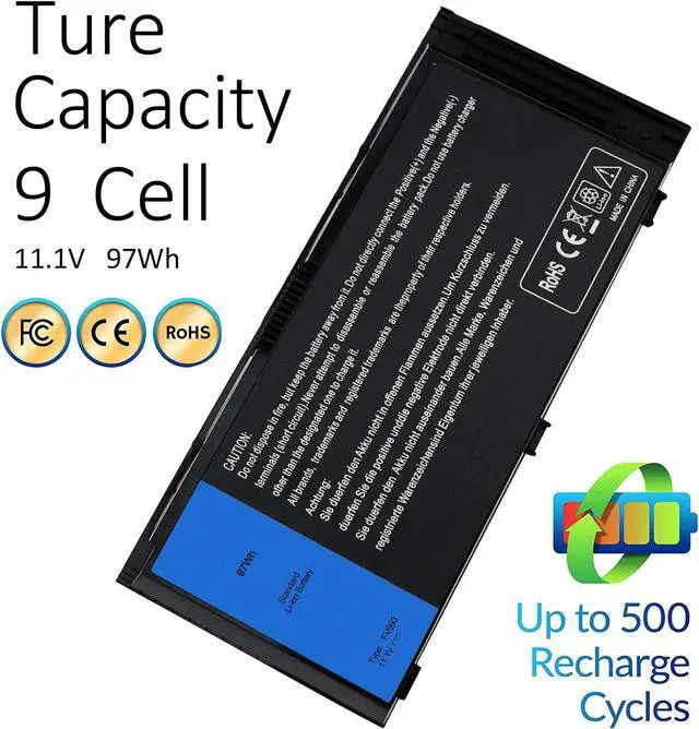 Alt view image 2 of 7 - SOLICE New M4800 M6800 FV993 Laptop Battery Compatible with Dell Precision M4600 M4700 M6700 M6600 Series,Fits FJJ4W KJ321 PG6RC V7M28 R7PND Laptop [11.1V 97Wh]-12 Months Quality Assurance (QA)
