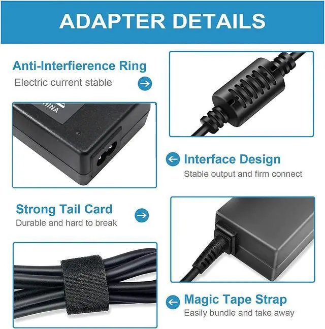 Alt view image 3 of 7 - 90W 19.5V 4.7A AC Adapter Laptop Charger Replacement for Sony Vaio PCG-3J1L VPCCW21FX VGN-CR240E VPCF236FM PCG-61A14L PCGA-AC19V10 VGP-AC19V10 VPCEH11FX SVE14118FXW VGN-A PCG-GRX VGN-AR Sony Bravia