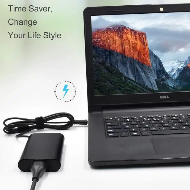 Alt view image 7 of 7 - 65W Laptop Charger AC Adapter Replace for Dell Latitude 3540 5480 5490 5580 7280 7480 7490 E5440 E5470 E5540 E5570 E6420 E6430 E6440 E6540 E7240 E7440 Series